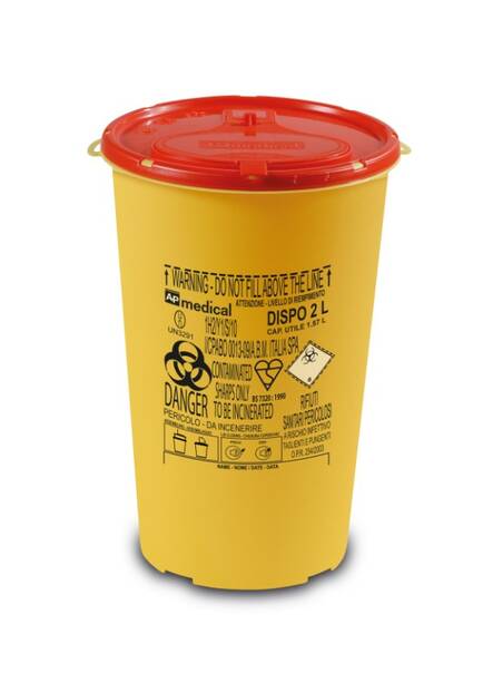 Riskijäteastia 2L 22/14cm DISPO - Riski- ja lääkejäteastiat - 175830 - 1