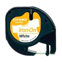 Tarranauha LETRATAG 12mmx2m - Tarra- ja kohokirjoitinteipit Dymo - 108600 - 1