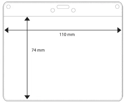 Kongressitasku 113x92mm PP - Kongressi ja nimilapputaskut - 186550 - 1