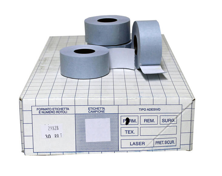 Hinnoittelukoneen etiketti BLITZ 29x28 - Hinnoittelukoneen nauhat ja väritelat - 104180 - 1