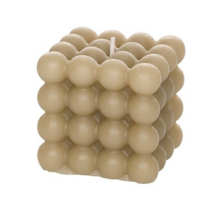 Pöytäkynttilä 8cm POLAR Kuplakuutio - Kynttilät, lyhdyt ja tarvikkeet - 172060 - 1