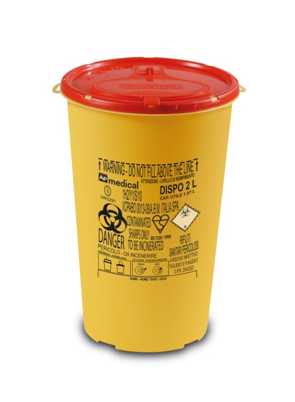 Riskijäteastia 2L DISPO - Riski- ja lääkejäteastiat - 175830 - 1