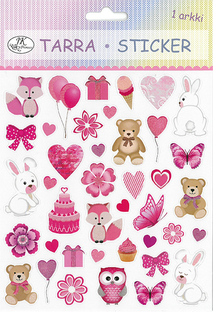 Tarra-arkki 17x15cm - Tarrat ja tarrakirjat - 154650 - 1