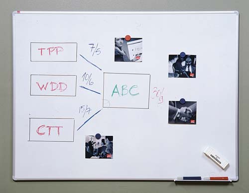 Valkotaulu 61x46cm TK-TEAM Pro - Valko- ja ilmoitustaulut - 109940 - 1