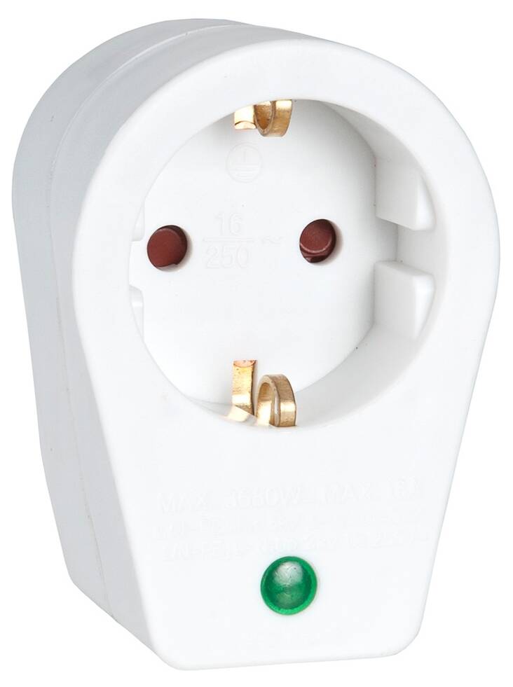 Ylijännitesuoja 16a 250v -vain maad. pistorasiaan - Varalamput ja loisteputket - 134620 - 1