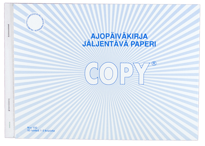 Ajopäiväkirja A5/50 - Lomakkeet - 102330 - 1