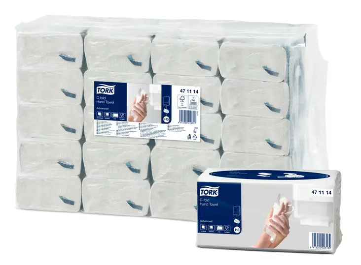 Käsipyyhe TORK Advanced H3 C-taitto - Liuskakäsipyyhkeet ja annostelijat - 111310 - 1