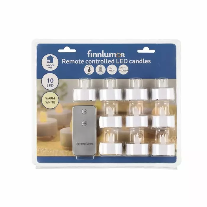 Led-kynttilä FINNLUMOR kauko-ohjattava - Kynttilät, lyhdyt ja tarvikkeet - 185960 - 1