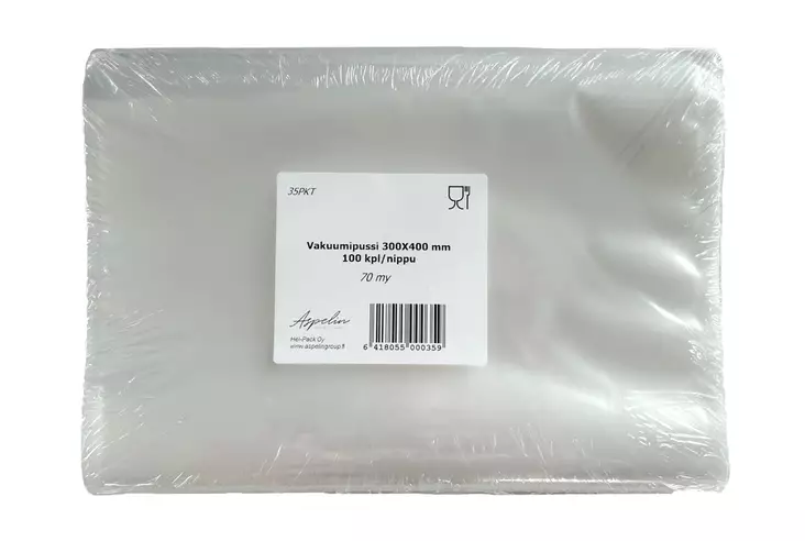 Vakuumipussi 300x400mm 70my - Elintarvikepaperit ja -pussit - 178160 - 1