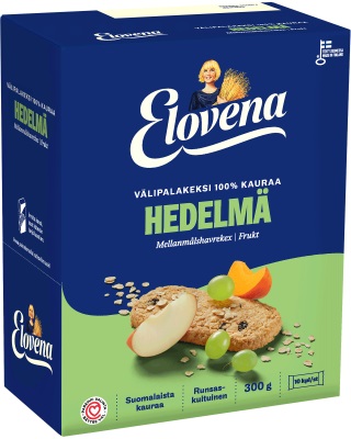 Välipalakeksi Elovena 10x30g/pkt - Keksit ja korput - 181441 - 1