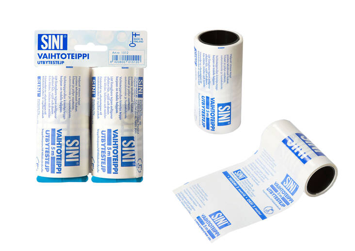 Vaihtorulla teippiharjaan 10cm/5m SINI - Muut tarvikkeet - 149591 - 1