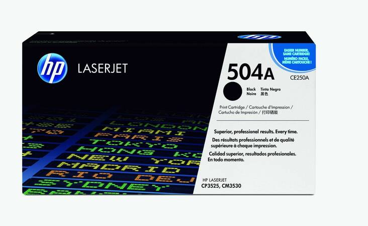 Värikasetti HP 504A CE250A laser - HP laservärikasetit ja rummut - 121331 - 1