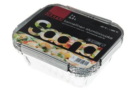 Alumiinivuoka 0,5L SAANA - Muovirasiat ja säilöntä - 156292 - 1