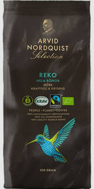 Kahvi 450g NORDQUIST Reko Luomu - Kahvit, teet ja kaakaot - 172292 - 1