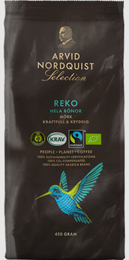 Kahvi 450g NORDQUIST Reko Luomu - Kahvit, teet ja kaakaot - 172292 - 1