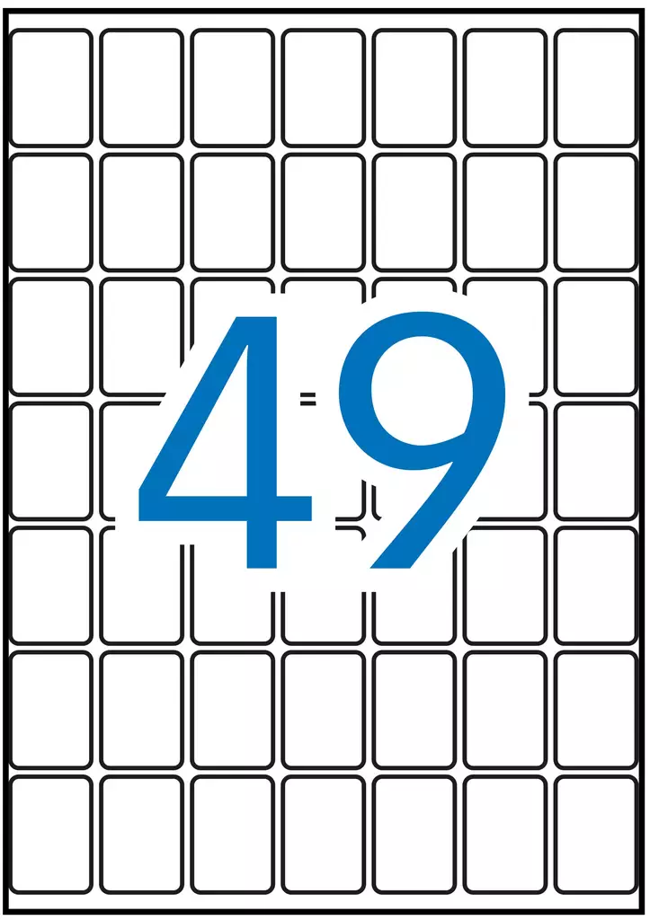 Tarraetiketti 19x27mm APLI - Etiketit-, tulostuskortit ja tarrakalvot - 102182 - 1