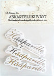 Askartelukuvio hääparille 6kpl/pkt - Askartelutarvikkeet - 146513 - 1