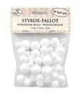 Styrox-pallo 1-2cm 50kpl/pkt - Askartelutarvikkeet - 176463 - 1