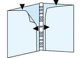 Kansiotasku tupla A4 170my - Muut taskut - 103373 - 1