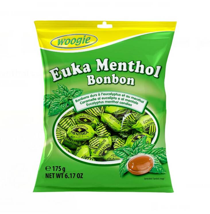 Karkkipussi 175g WOOGIE Euka Menthol - Makeiset - 174283 - 1