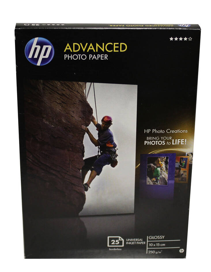 Photopaperi 10x15 250g HP Advanced - Valokuvapaperit - 120363 - 1