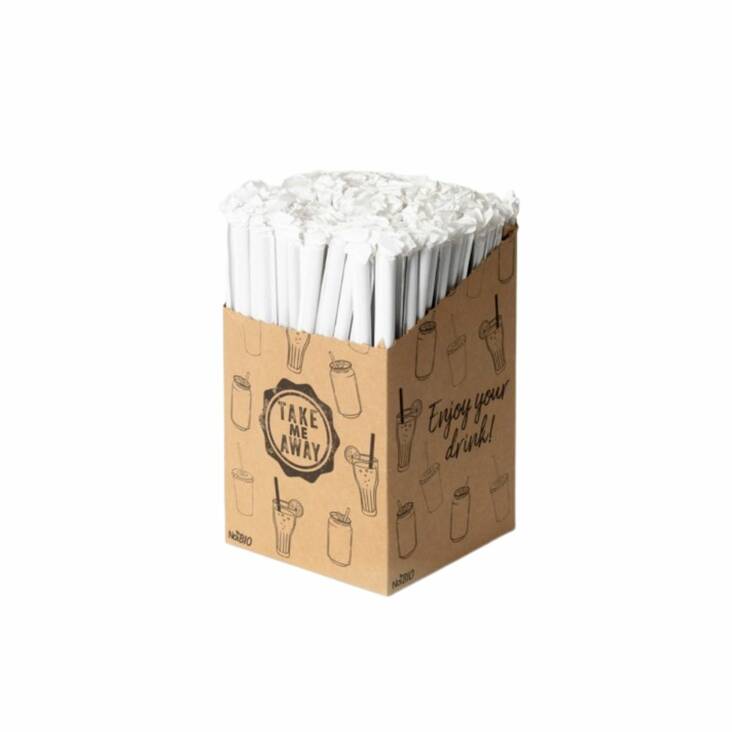 Pilli 23cm/8mm 250kpl/pkt NoiBIO - Muut keittiö- ja taloustarvikkeet - 171873 - 1