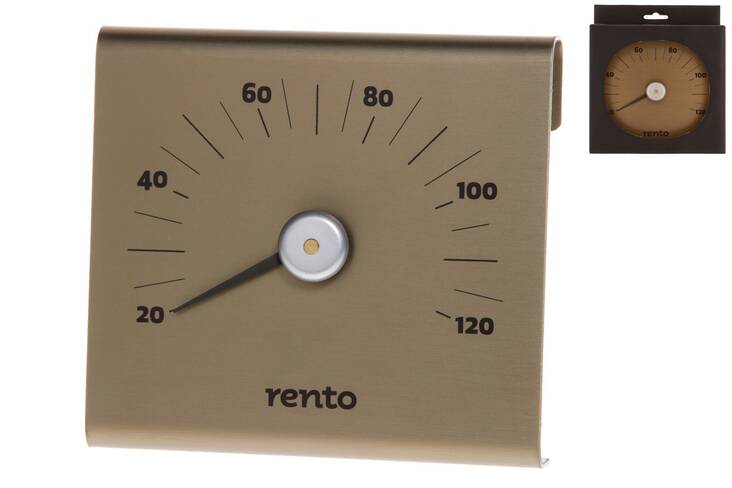 Saunan lämpömittari 15x14cm RENTO - Saunatarvikkeet - 135513 - 1