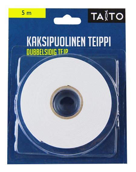 Teippi 19mm/5m TAITO - Kaksipuoleiset teipit ja kiinnitystarrat - 139403 - 1