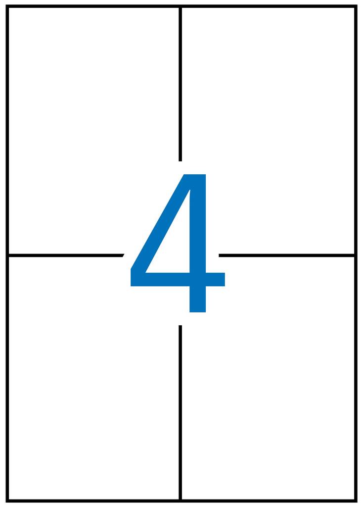 Tulostustarra 105x148 APLI 4-jak - Tulostus- ja kopiotarrat - 131713 - 1