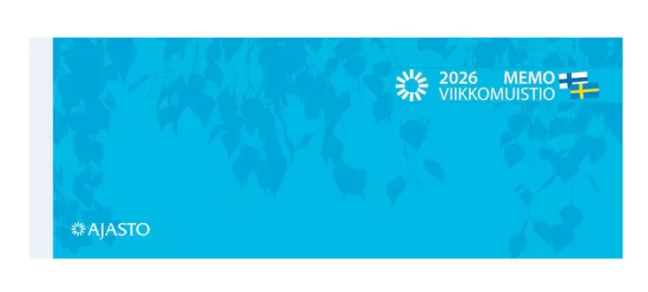 Memo-viikkomuistio, sininen - Pöytäkalenterit - 185223 - 1