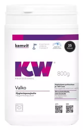 Pyykinpesuaine 800g KW Valko - Tekstiilien puhdistus ja huolto - 157783 - 1