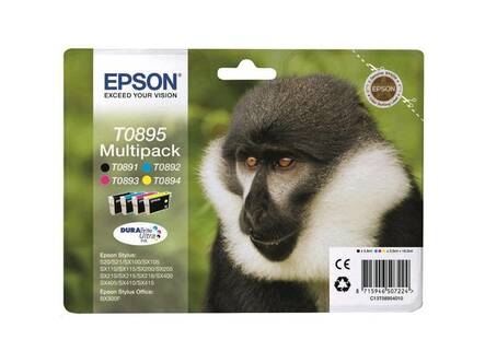 EPSON T0895 Multipack mustesuihku - Mustesuihkuvärit Epson - 128924 - 1