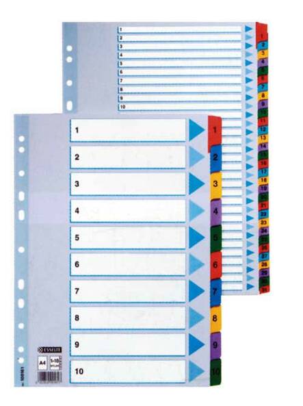 Rekisteri 1-31 A4 ESSELTE Mylar - Rekisterisarjat, muoviset - 117744 - 3