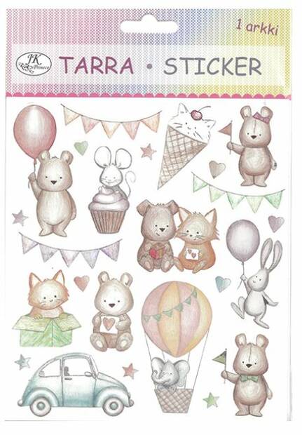 Tarra-arkki Pehmolelut - Tarrat ja tarrakirjat - 169364 - 1