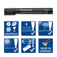 Huopakynä 2-5mm STAEDTLER viisto - Huopakynät - 109484 - 4