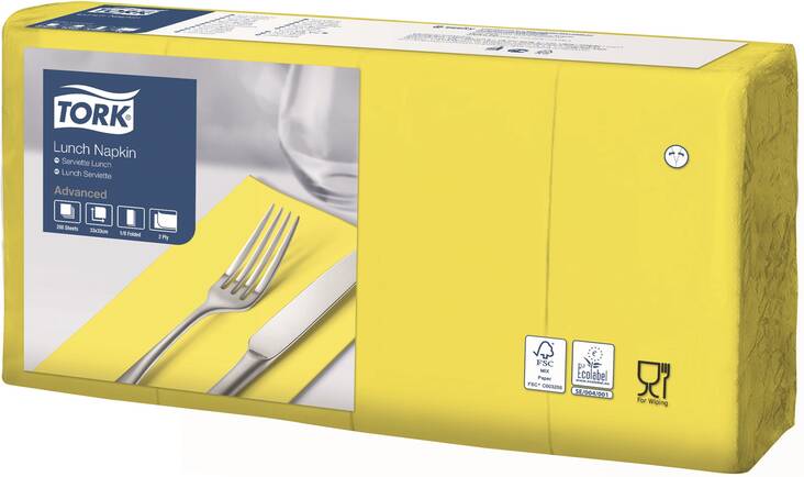 Lautasliina 33x33cm 1/8 TORK Lunch - Servietit ja lautasliinat - 159434 - 1