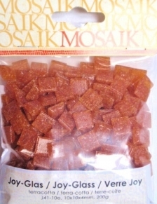 Mosaiikki lasinen Terracotta 200g - Askartelutarvikkeet - 147124 - 1