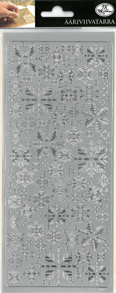 Ääriviivatarra lumihiutale 2 - Tarrat ja tarrakirjat - 143434 - 1
