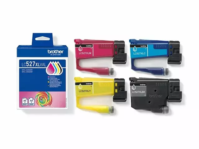 BROTHER LC527XL CMYK mustesuihku - Mustesuihkuvärit Brother - 186404 - 1