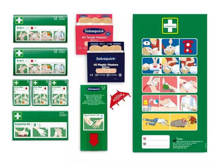 Täydennyspakkaus CEDERROTH - Ensiaputuotteet - 119214 - 1