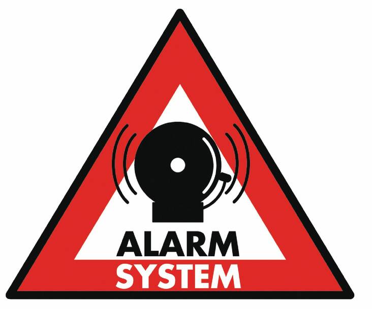 ALARM SYSTEM Tarra 123 X 148mm - Muut erikoisteipit - 141195 - 1