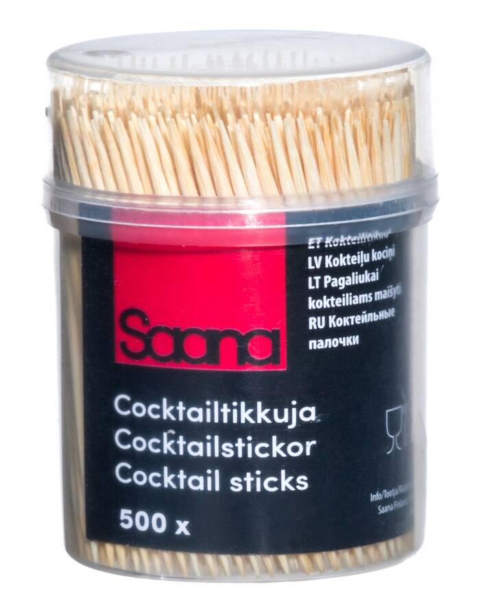 Cocktailtikku 500kpl/prk SAANA - Muut keittiö- ja taloustarvikkeet - 148065 - 1