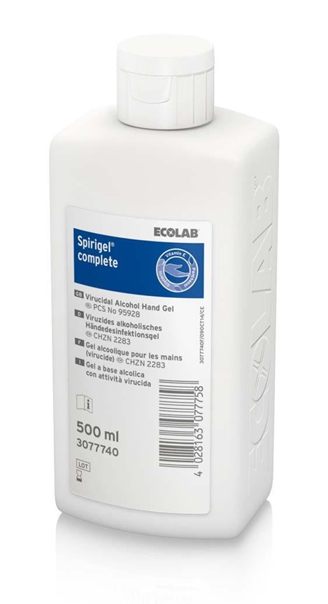 Desinfektiogeeli 500ml Spirigel Complete - Kosteusrasvat ja käsihuuhteet - 173405 - 1