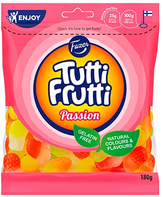 Tutti Frutti Passion 180g FAZER - Makeiset - 154705 - 1