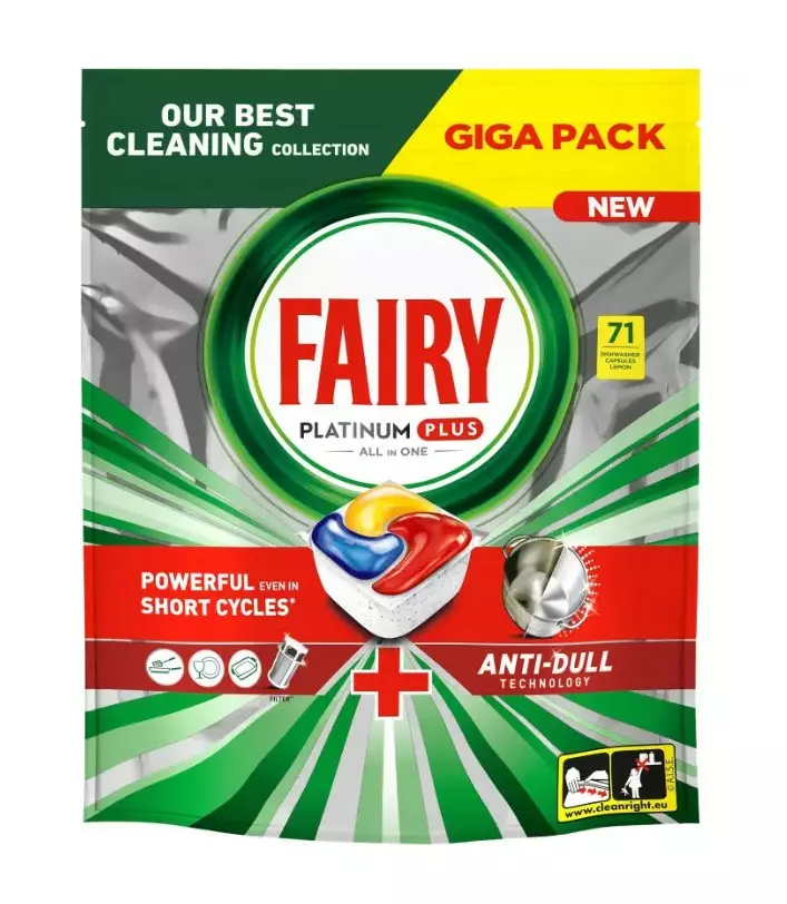 Konetiskitabletti 71tab FAIRY Platinum P - Kodin pesuaineet - 166635 - 1