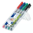 Merkkauskynäsarja M/1mm STAEDTLER - Piirtoheitinkynät vesiliukoiset - 126886 - 1