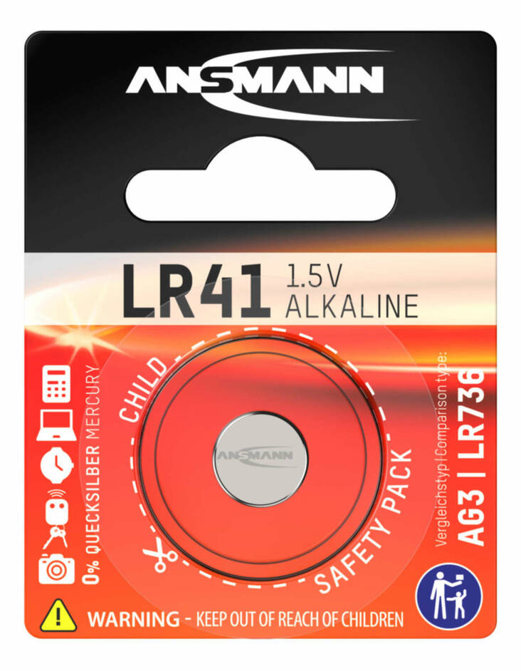 Paristo LR41 AG3 LR736 ANSMANN - Paristot - 109726 - 1