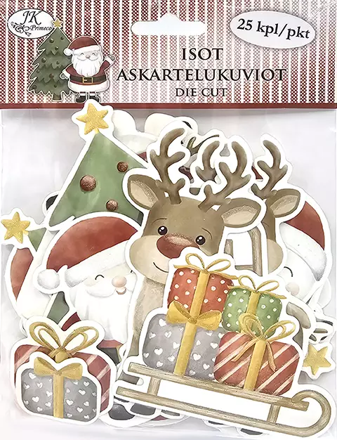 Askartelukuvio iso Iloiset jouluhahmot - Askartelutarvikkeet - 186306 - 1