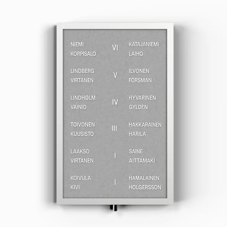 Nimitaulu 750x900x6mm TK-TEAM - Valko- ja ilmoitustaulut - 186606 - 1