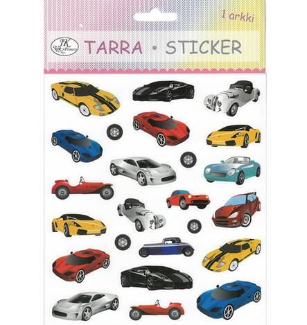 Tarra-arkki Urheiluautot - Tarrat ja tarrakirjat - 173647 - 1